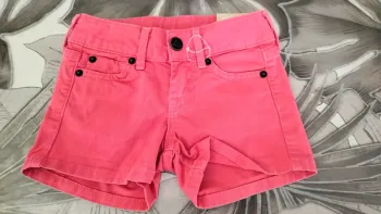 Short en jean fushia