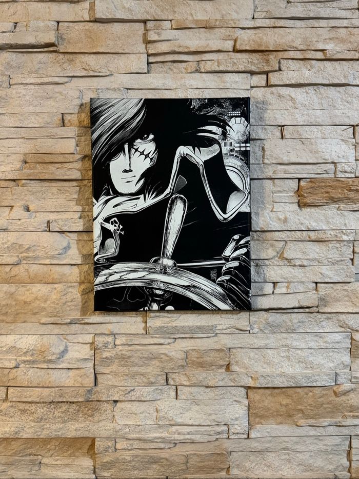 Tableau Albator en toile 30x40cm – Style manga rétro et intense - photo numéro 2