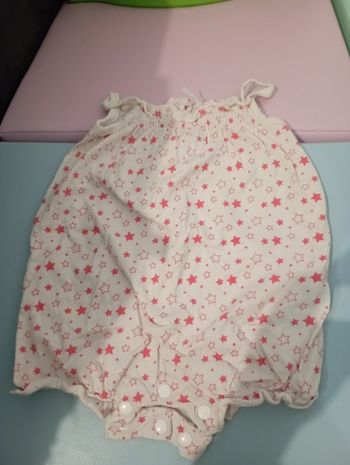 Combinaison short bretelles 6 mois