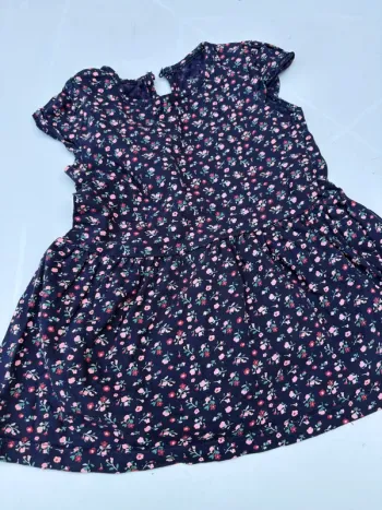 Robe marine fleurs Kimbaloo 12 mois