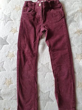 Pantalon velours prune