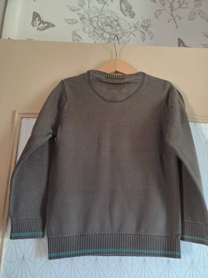 Pull rare Pataugas garçon tbe 6 ans 1 mini décoloration manche se voit pas porté - photo numéro 4