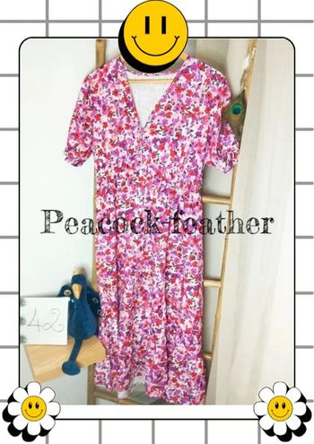 Robe rose fleurie 42