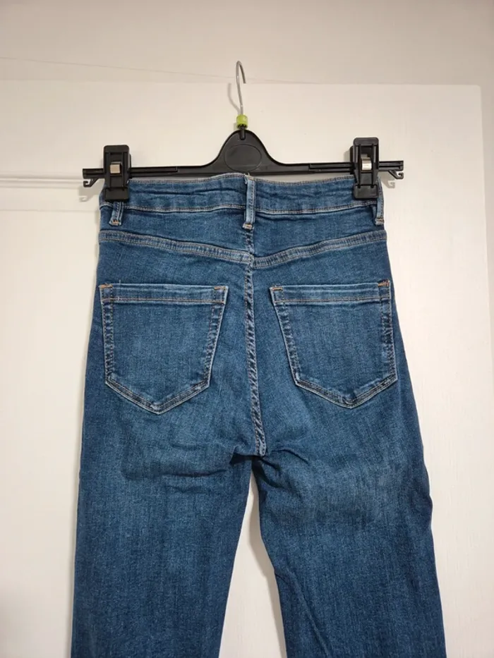 jean noa taille haute skinny marine mango - photo numéro 7