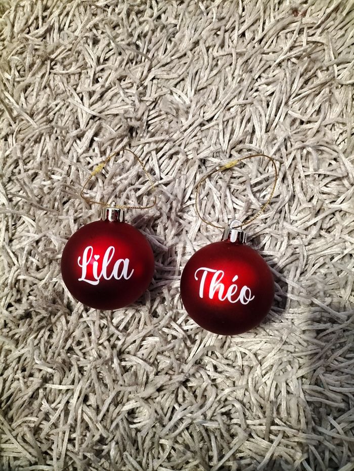 Boules de Noël personnalisées