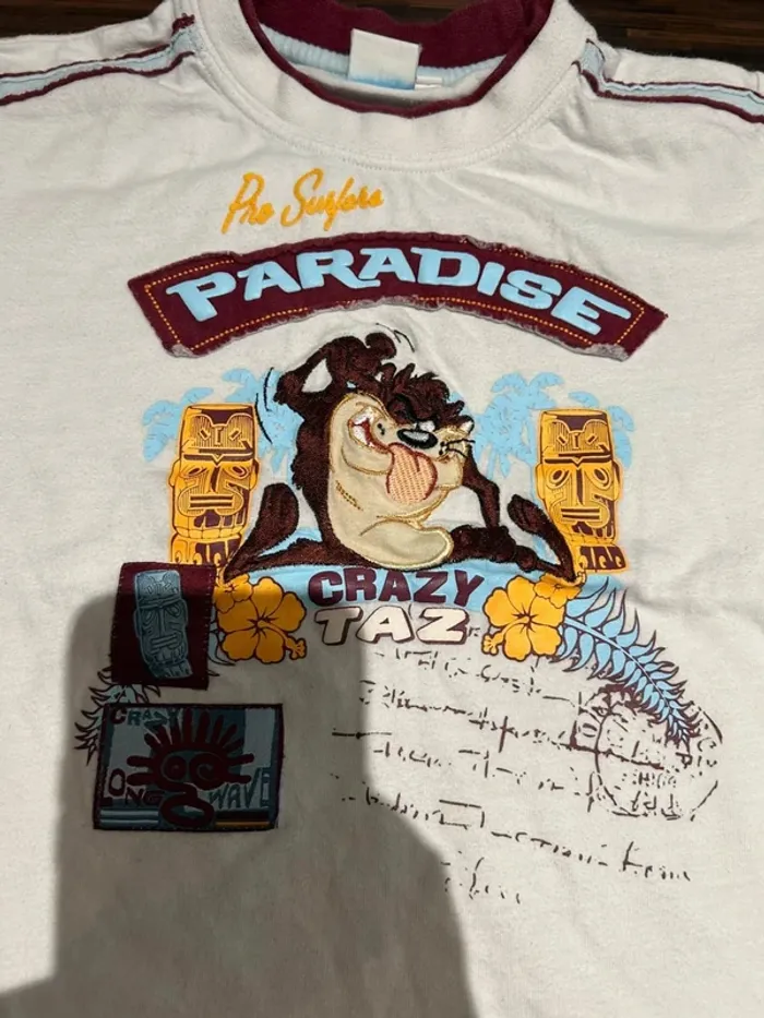T shirt manches courtes garcon Taz sun city taille 4 ans - photo numéro 2