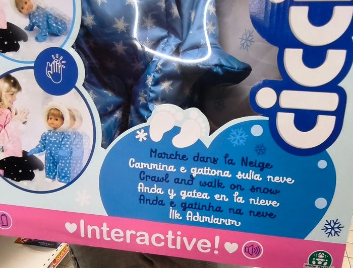 Cicciobello marche dans la neige neuf - photo numéro 2