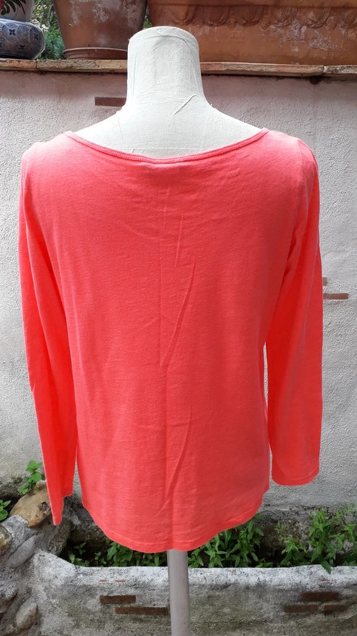 Tee-shirt orange fluo - photo numéro 3