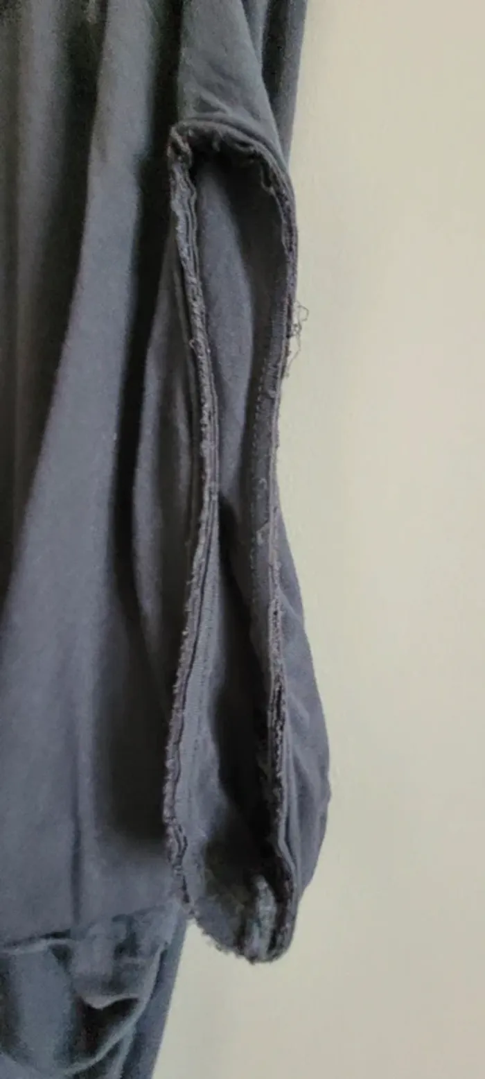 T shirt gris à manches chauve-souris - photo numéro 3