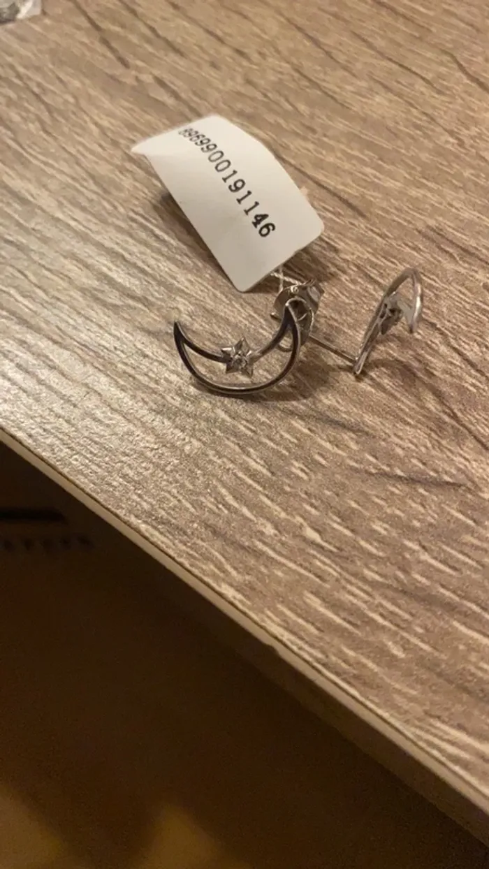 Boucle d’oreille lune