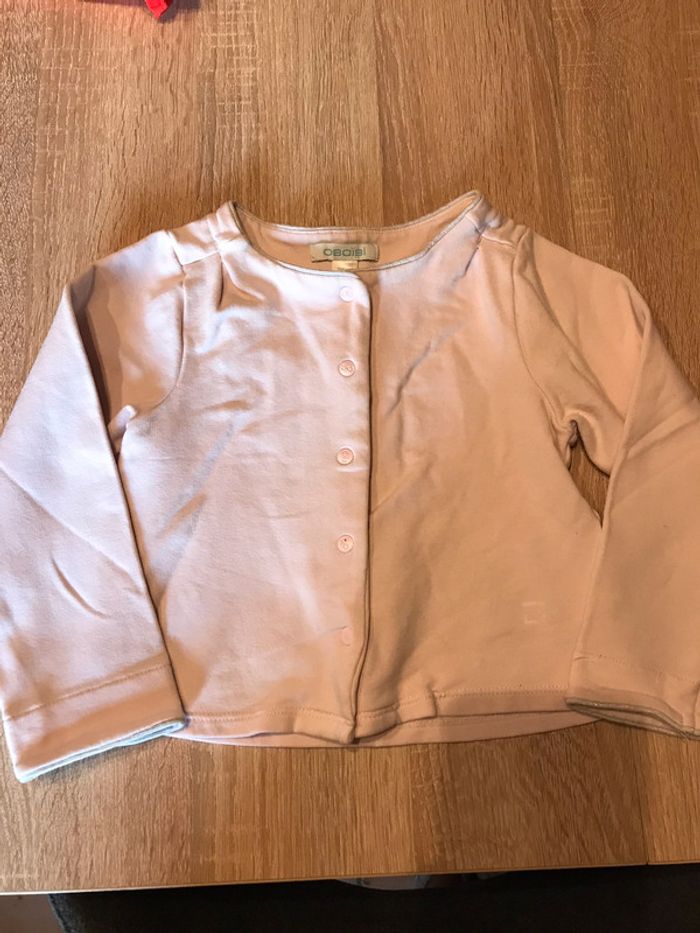 Gilet rose 2 ans