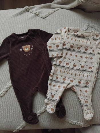 2 pyjamas 3 mois kiabi