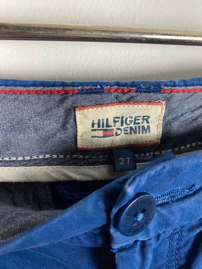 Short bleu femme tommy hilfiger w27 taille s chinos - photo numéro 5