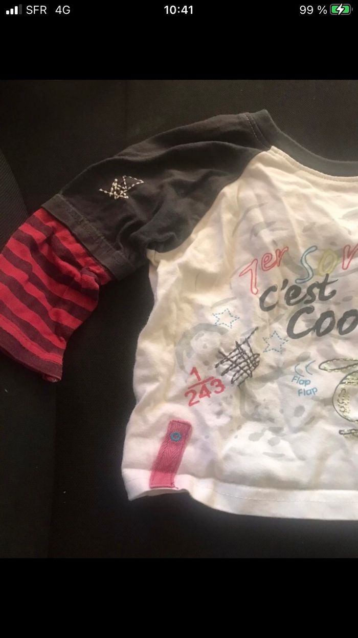 T-shirt manches longues 12 mois - photo numéro 2