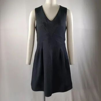 Robe noire Comptoir des Cotonniers texturée taille 38 A077