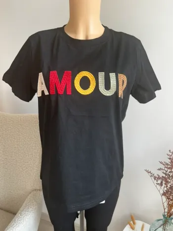 T-shirt amour S/M 100% coton