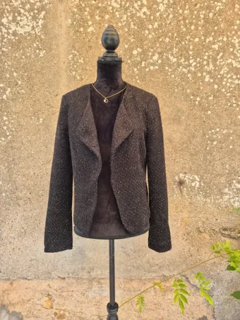 Blazer noir et or Camaïeu T.38