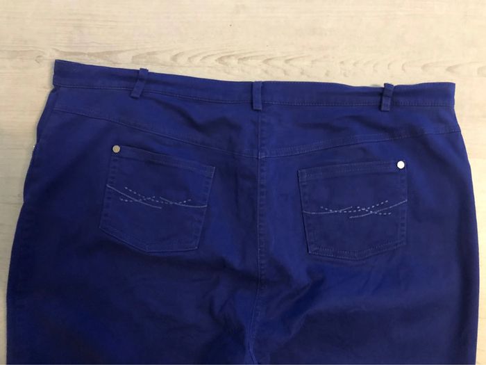 AN56- Pantalon bleu forme jean T 48 (48-50) peu porté - photo numéro 8