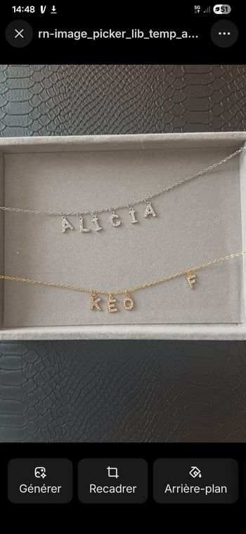 Collier personnalisé 