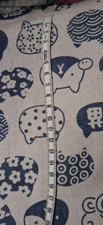 Coupon tissu motif chat