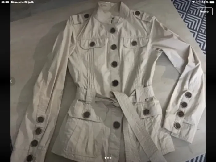 Trench saharienne zara
