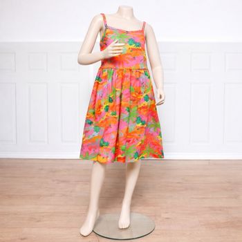 Primark - Robe d'été à fines bretelles - Motif tropical - Neuve avec étiquette ! (6/7 ans)