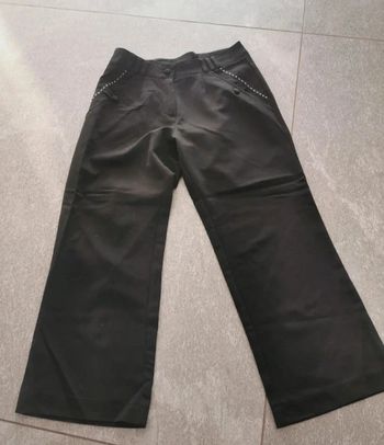 Pantacourt noir chic femme M 38 NEUF