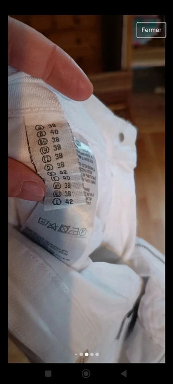 Pantalon blanc 40 - photo numéro 6