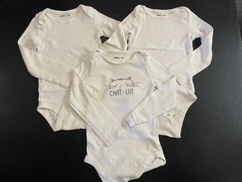 Lot 3 body manches longues mixte 36 mois