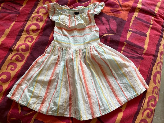 Robe rayée multicolore Kiabi 4 ans