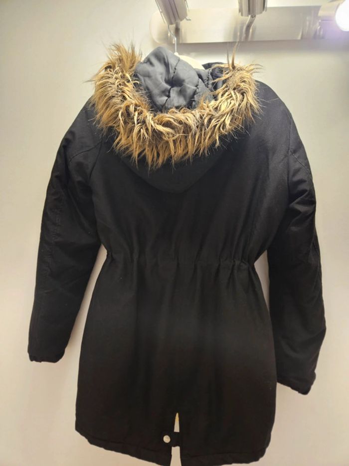 Manteau parka noir - photo numéro 2