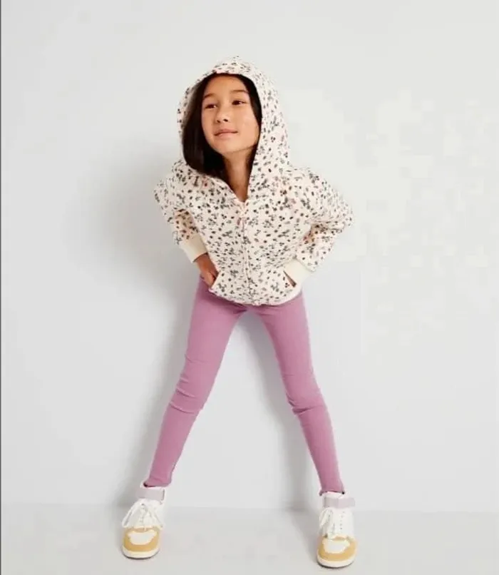 Ensemble tape à l'oeil 8 ans sweat capuche legging violet - photo numéro 5