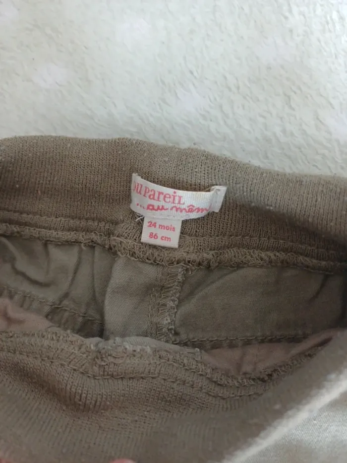Pantalon vert kaki 2 ans dpam - photo numéro 2