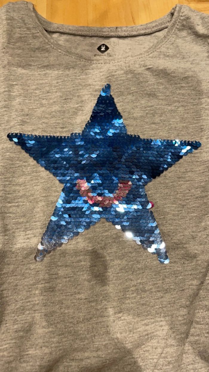 Tee shirt à sequins réversibles Z - photo numéro 4