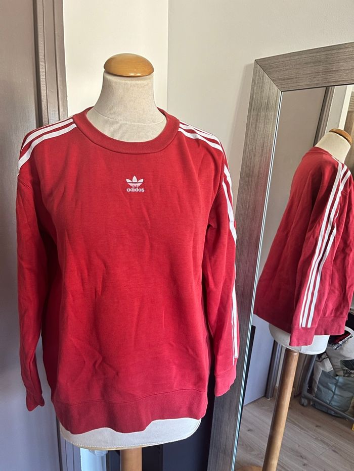 Pull rouge Adidas - photo numéro 3