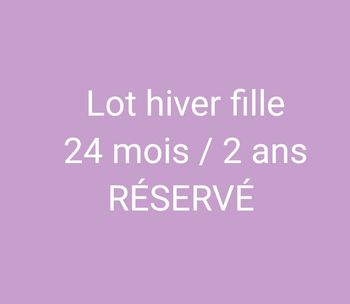 Lot automne hiver 24 mois