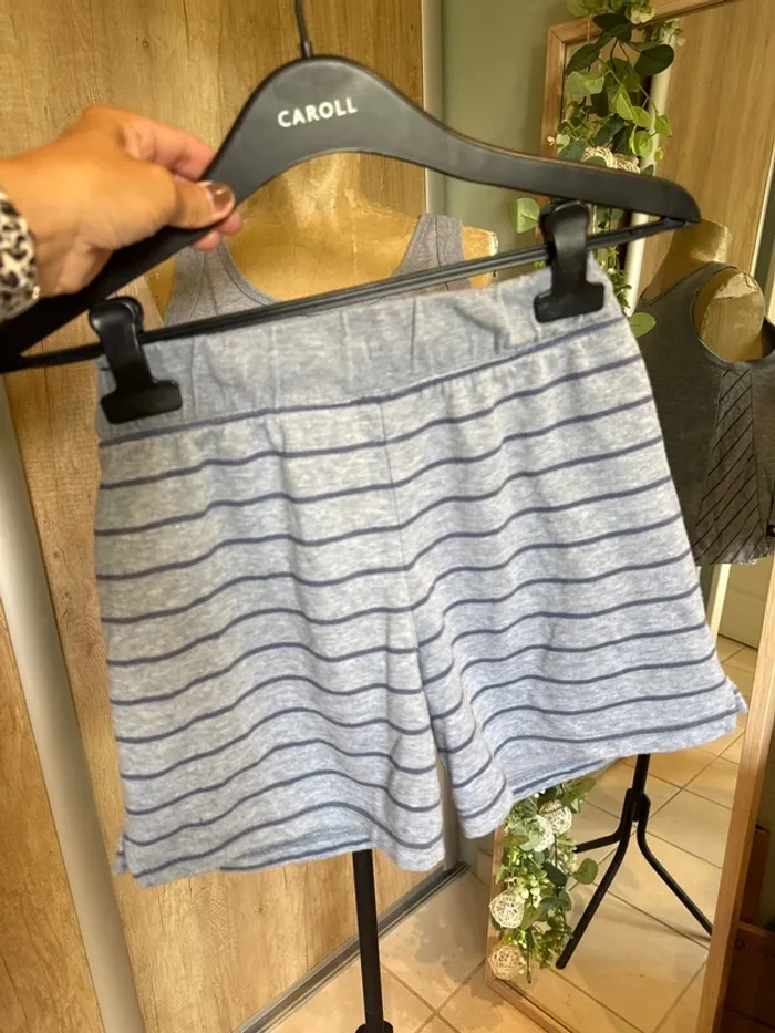 Joli pyjama femme 2 pièces shirt et débardeur - photo numéro 3