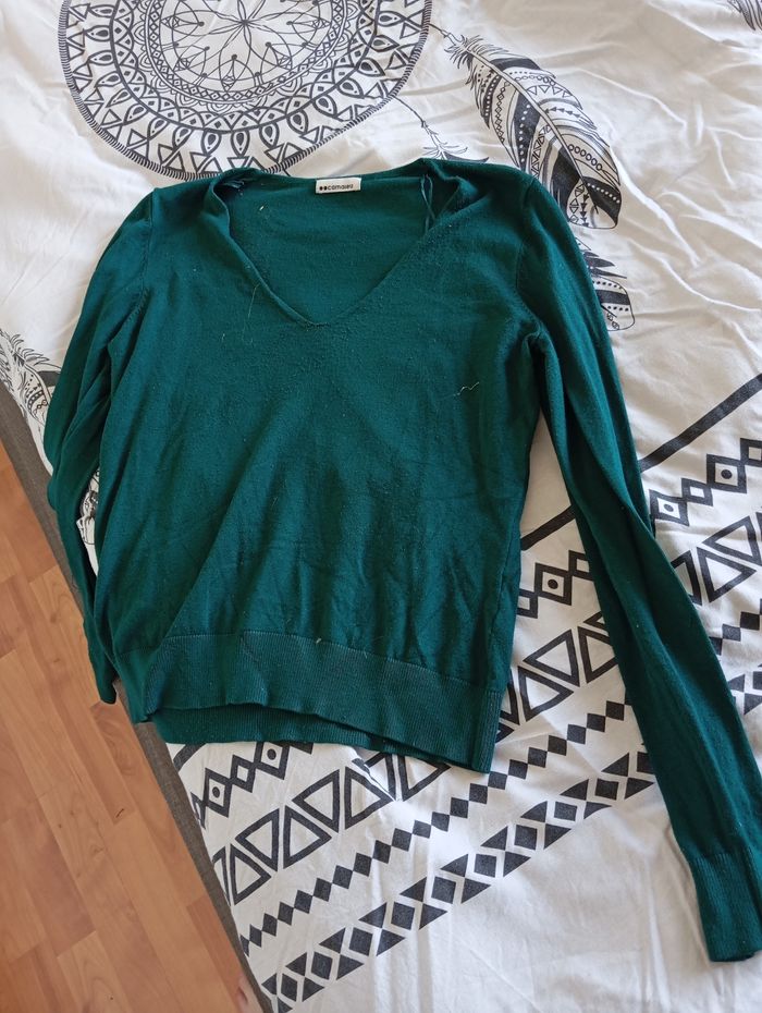 Lots 2 pulls Lot 2 pulls prêts du corps un pimkie et un camaïeu, vert et bleu,