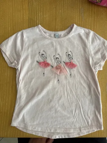 T-shirt 4 ans rose pale