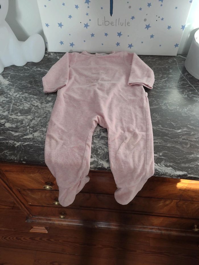 Pyjama velours tape à l'œil t.12 mois
