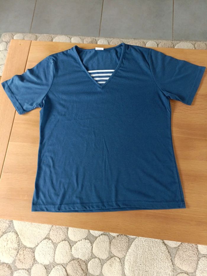 Tee-shirt bleu Anne de lancay