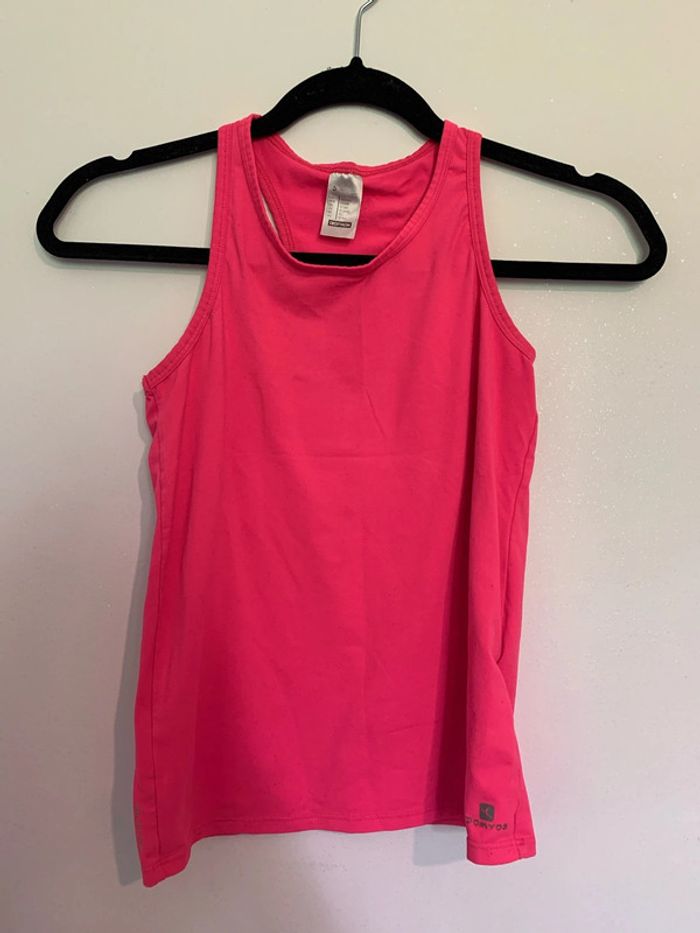 Débardeur rose fluo