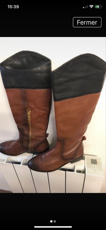 Bottes Zara taille 37 marrons et noir