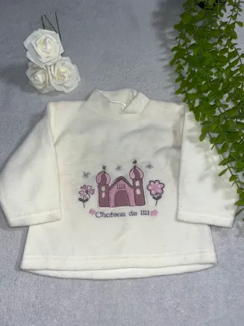 Beau pull de pyjama à longue manche bébé fille