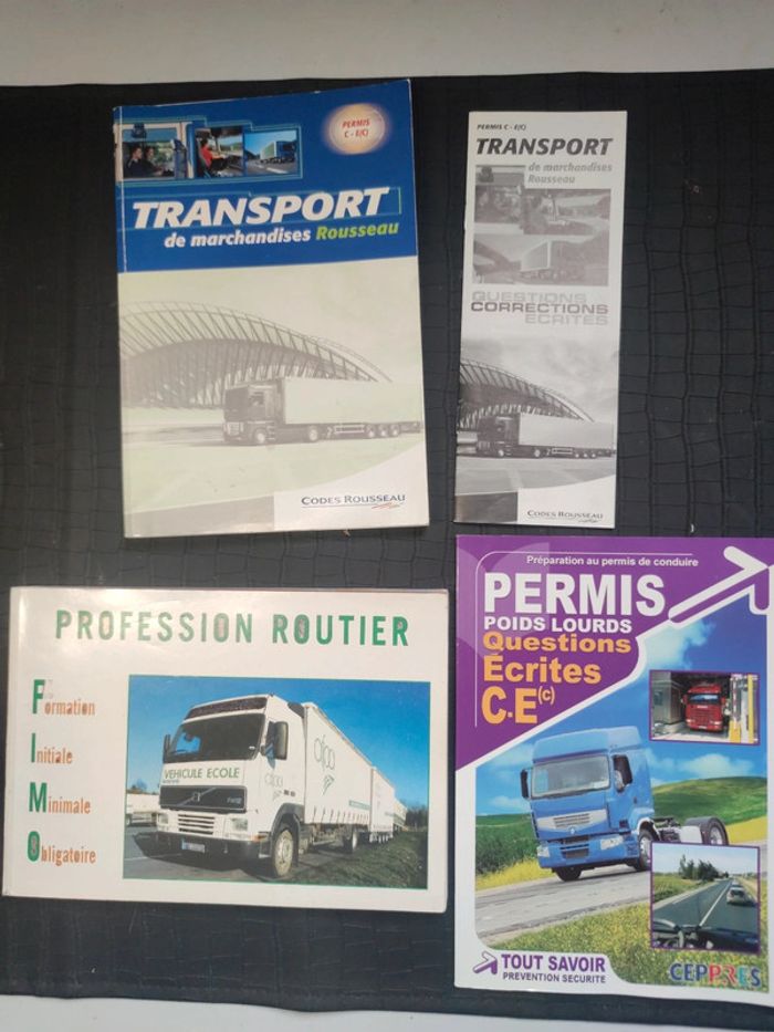Préparation Fimo permis poids lourd C E et transport de marchandises rousseau