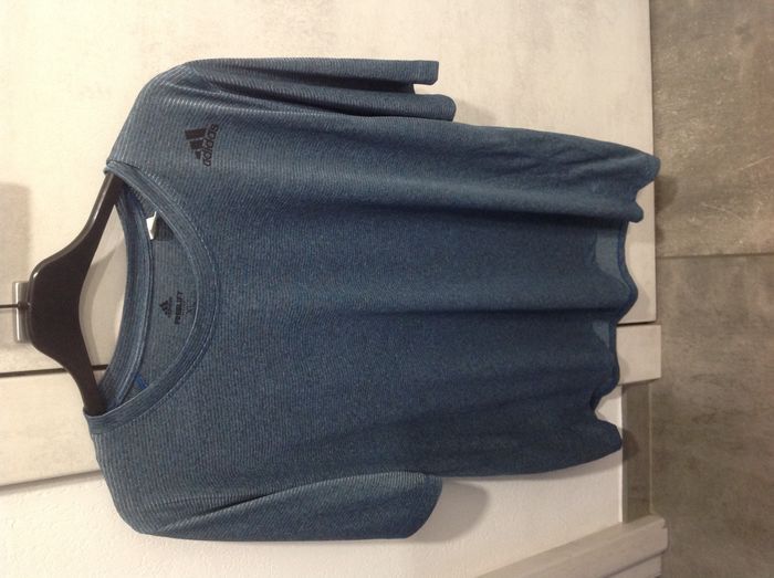 Tee-shirt bleu Adidas Freelift taille XL homme - photo numéro 7