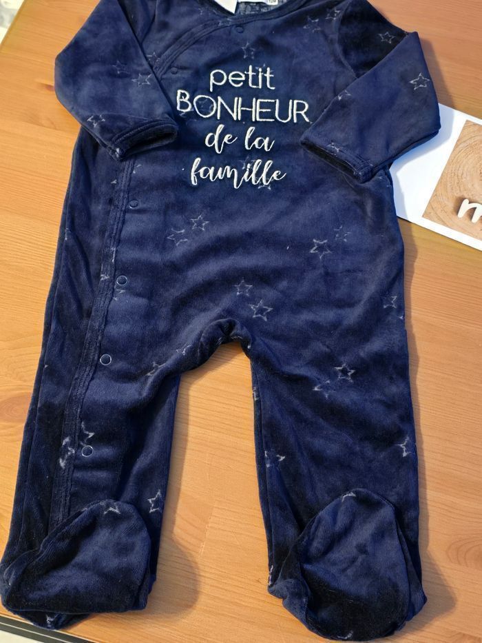 NEUF(non porté 🏷💙😍superbe  pyjama 12 mois garçon  ou mixte💙💙😍🤩 - photo numéro 3