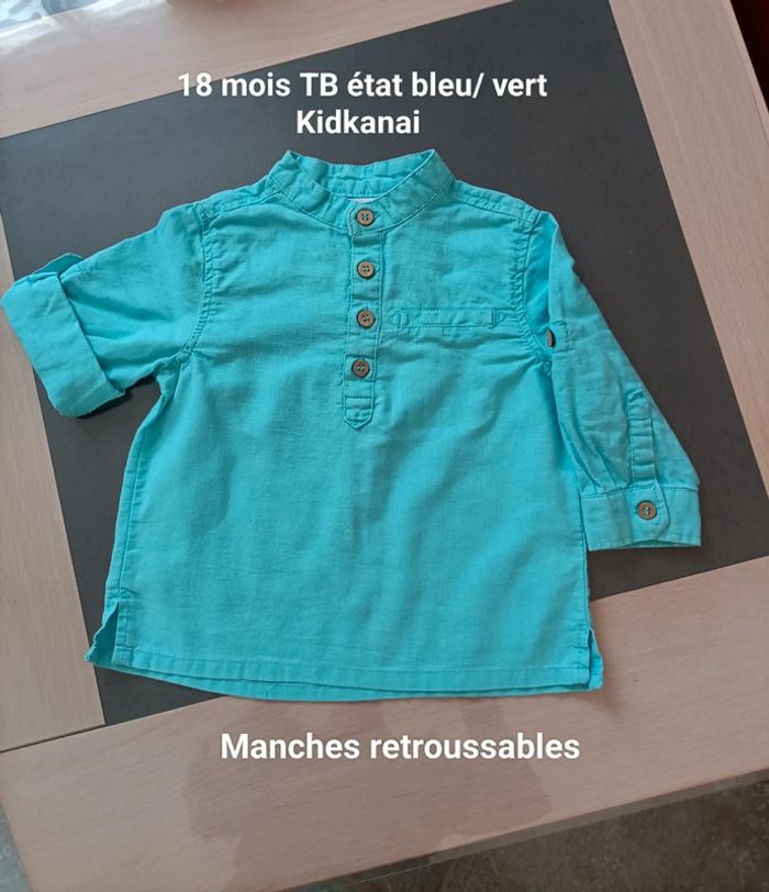 Chemise MC garçon 18 mois