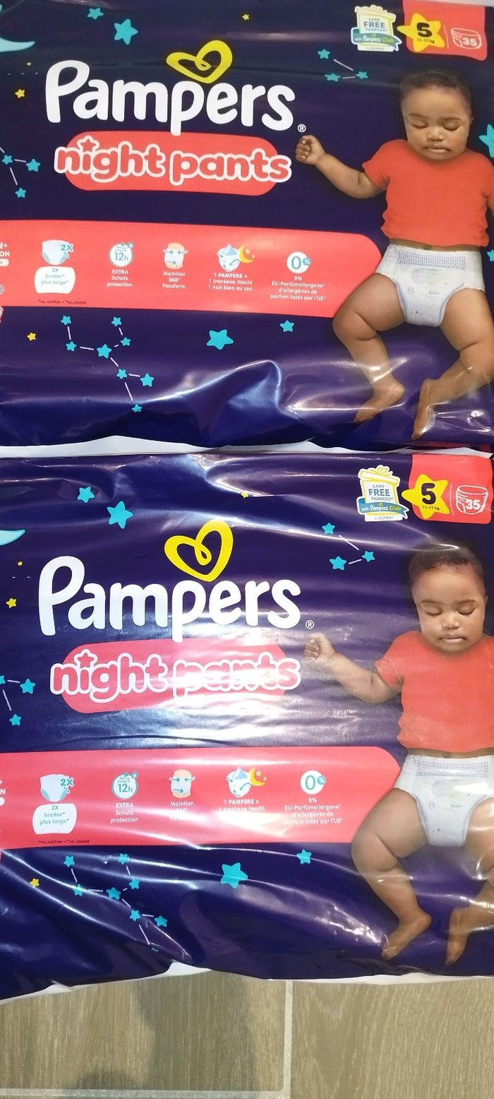 Couches Pampers nuit taille 5 - photo numéro 2