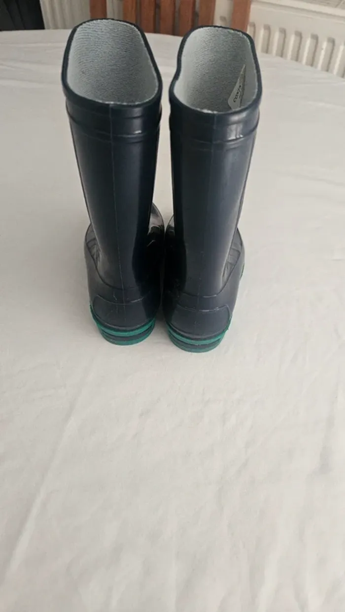 Bottes de pluie enfant Made in France  bleu marine pointure 26 - photo numéro 3